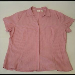 Riders by Lee stripped button down blouse XXL